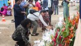 Gabon: survivants et parents des victimes du naufrage du bateau «Esther Miracle» au palais de (…)