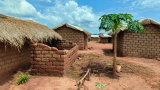 Centrafrique: visite dans les cases traditionnelles de Bobangui