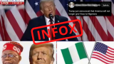 Nigeria: un faux audio de Donald Trump circule sur l’attribution des visas