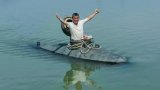 Un Chinois fait sensation avec un sous-marin maison