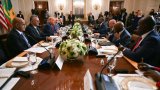 Trump félicite le président libérien pour son niveau d'anglais, langue officielle du Liberia