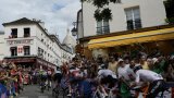 La 21e étape du Tour: Montmartre, spectacle et crispation
