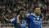 Ligue des champions: Mbappé relance le Real Madrid avec un quadruplé