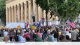 Géorgie : manifestation pro-européenne devant le Parlement