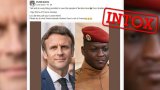 Macron pour le renversement d'Ibrahim Traoré ? Une intox ciblant l'internet anglophone